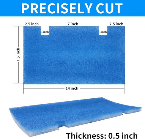 Tikfoam RV AC Filter, 14" X 7.5" RV Air Conditioner Filters, RV Air Filters 3313107.103/3105012.003, [4 Filters] AC Filters in Kuwait