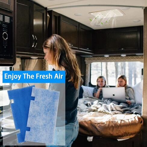 Tikfoam RV AC Filter, 14" X 7.5" RV Air Conditioner Filters, RV Air Filters 3313107.103/3105012.003, [4 Filters] AC Filters in Kuwait