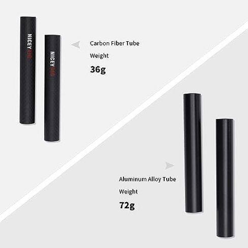 NICEYRIG 15mm Carbon Fiber Rod 4'' Short Rod for Camera Cage Rig, Top Handle, 15mm Rail Block [Pack of 2] - 554 in Kuwait