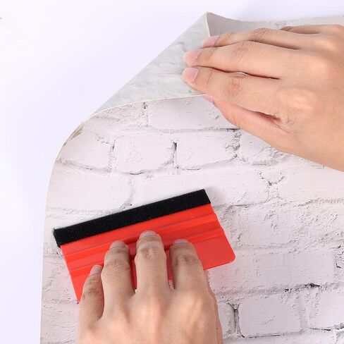 3pcs Squeegee for Vinyl, Sturdy Plastic Felt Squeegee Vinyl Scraper Hand Applicator Squeegee for Car Vinyl Warp, Craft, Window, Wall Paper, Sign Making (Red, Blue) in Saudi Arabia