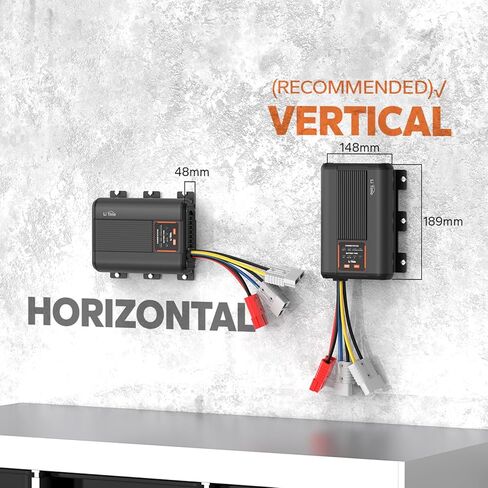 LiTime 12V 40A DC-DC Dual Input Battery Charger with MPPT fit for 12V LiFePO4, Lead-Acid, SLA, Gel, AGM, Calcium Battery, Charger with Anderson Connector Reverse Charge for RVs Campers Trailers Boats in Kuwait
