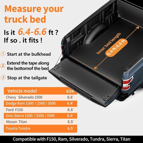 Truck Bed Tent with Extra Tent Cover,fit 6.4'-6.6' Long Pickup Truck Bed, 2-Person Sleeping Capacity,Includes Rainfly and Carry Bag, Portable Easy Setup Tent for Camping, Hiking,Fishing in Saudi Arabia