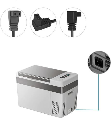 كابل سلك طاقة MicroOutdoor 12/24 فولت تيار مستمر لثلاجة السيارة، ولاعة السجائر بسلك الطاقة وقابس صندوق تبريد السيارة مع ثلاجة صغيرة، محول قابس 12 فولت لمعظم العلامات التجارية المحمولة لثلاجة السيارة in Kuwait