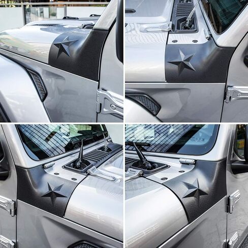 غطاء حماية خارجي واقٍ من الزوايا، من أجل 2018-2021 Jeep Wrangler JL JLU & Gladiator JT Sahara Sport Rubicon Cowl Body Armor خارجي من قطعتين in Saudi Arabia