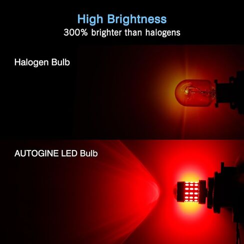 AUTOGINE 4 X Super Bright 9-30V 7440 7441 7443 7444 992 لمبات LED 3014 54-EX شرائح مع جهاز عرض لأضواء إشارة الانعطاف، أضواء جانبية، أصفر كهرماني in Kuwait
