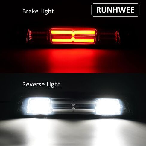 مجموعة مصابيح فرامل ثالثة الثالثة عالية التركيب من رنهوي، مصابيح LED خلفية بديلة لسيارة دودج رام 1500 2009-2017 ودودج رام 2500/3500 2010-2017 بعدسات دخانية in Kuwait