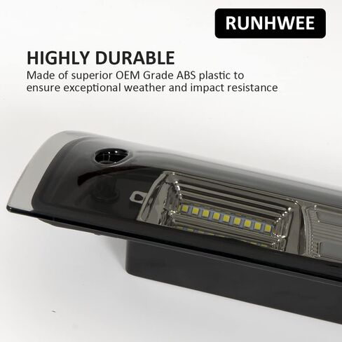 مجموعة مصابيح فرامل ثالثة الثالثة عالية التركيب من رنهوي، مصابيح LED خلفية بديلة لسيارة دودج رام 1500 2009-2017 ودودج رام 2500/3500 2010-2017 بعدسات دخانية in Kuwait