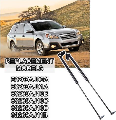دعامات دعم رفع الباب الخلفي تناسب Subaru Legacy Outback Wagon 2010-2014، دعامات فتحة الباب الخلفي (باستثناء فورستر) استبدل 63269AJ00A 63269AJ01A 63269AJ10B 63269AJ10C 63269AJ10D 63269AJ11B in Saudi Arabia
