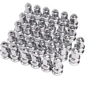 Pack of 32, 14x1.5mm 13/16" Hex Closed End Flat Washer Type Lug Nuts Replacement for 2003-2023 F250 F350 Super Duty in Saudi Arabia