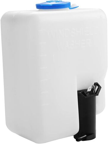 طقم مضخة غسيل الزجاج الأمامي للسيارة ZAS Universal مع زجاجة خزان سائل الغسيل، مفتاح زر نفاث للمضخة 12 فولت، زجاج أمامي أسمر، مصمم ليناسب معظم قوارب UTV ATV للسيارات، طول نول الأسلاك 48 سم in Kuwait