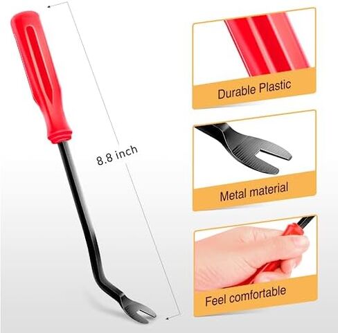 جوو ايه سي سي مجموعة ادوات ازالة الحواف من 238 قطعة، مجموعة مشابك تثبيت ممتص الصدمات ودبوس دفع تلقائي لازالة الاطراف الطرفية ومشابك كيبل لاصق ومجموعة فك لوحة السيارة وراديو السيارة كماشة مشبك تلقائي in Kuwait