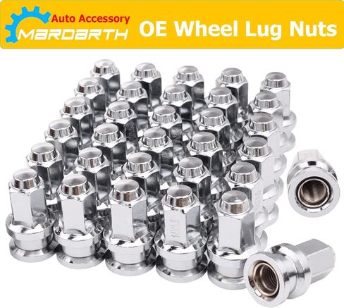 Pack of 32, 14x1.5mm 13/16" Hex Closed End Flat Washer Type Lug Nuts Replacement for 2003-2023 F250 F350 Super Duty in Saudi Arabia