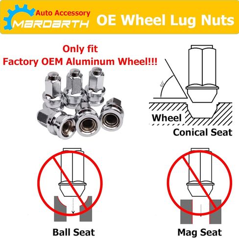 Pack of 32, 14x1.5mm 13/16" Hex Closed End Flat Washer Type Lug Nuts Replacement for 2003-2023 F250 F350 Super Duty in Saudi Arabia