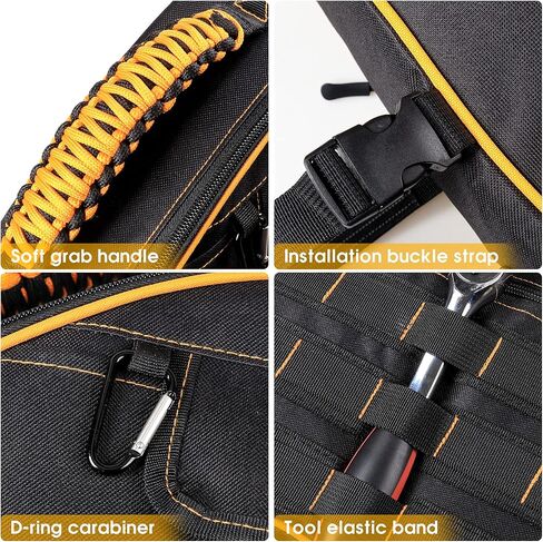 BESTAOO Roll Bar Storage Bag Cargo Cage for Ford Bronco 2021 2022 2023 2024 4 Door Accessories with Multi-Pockets Organizers & Cargo Bag Saddlebag Tool Kit in Kuwait