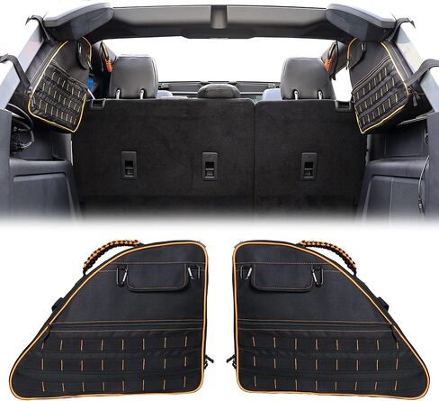 BESTAOO Roll Bar Storage Bag Cargo Cage for Ford Bronco 2021 2022 2023 2024 4 Door Accessories with Multi-Pockets Organizers & Cargo Bag Saddlebag Tool Kit in Kuwait