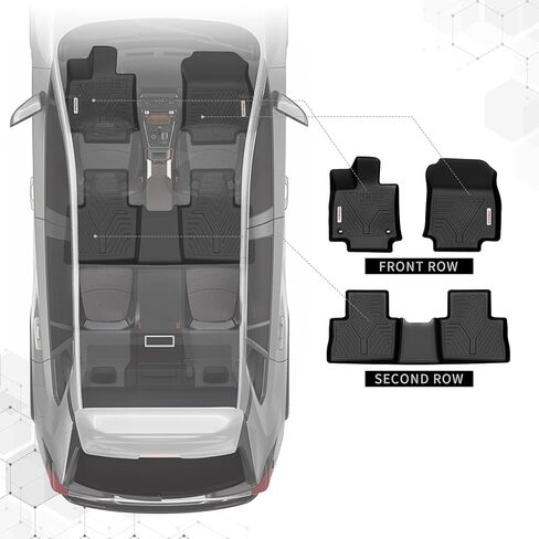 بطانات صندوق السيارة من YITAMOTOR متوافقة مع 2013-2019 Ford Escape، سجادات شحن ملائمة حسب الطلب باللون الأسود TPE بطانات صندوق السيارة للحماية من جميع الأحوال الجوية in Kuwait