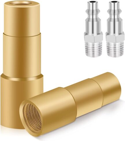 SAFELIFE Air Chuck for Bike Tires Presta Valve Straight Tire Chucks Open Flow Air Chuck with 1/4" NPT (2 Pack) in Saudi Arabia