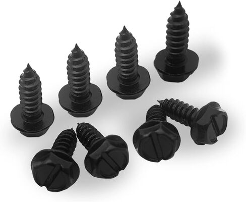 مجموعة براغي لوحة الترخيص، مجموعة من 8 مثبتات للوحات الترخيص الامامية والخلفية واطارات او اغطية لوحة الترخيص للسيارات والشاحنات وسيارات الدفع الرباعي in Kuwait