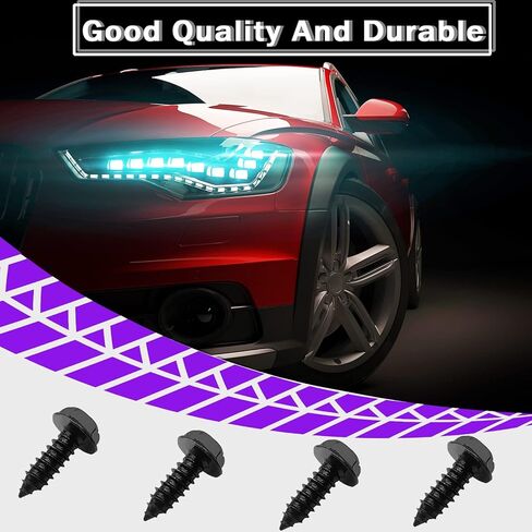 مجموعة براغي لوحة الترخيص، مجموعة من 8 مثبتات للوحات الترخيص الامامية والخلفية واطارات او اغطية لوحة الترخيص للسيارات والشاحنات وسيارات الدفع الرباعي in Kuwait