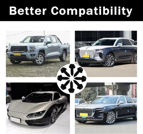 مجموعة براغي لوحة الترخيص، مجموعة من 8 مثبتات للوحات الترخيص الامامية والخلفية واطارات او اغطية لوحة الترخيص للسيارات والشاحنات وسيارات الدفع الرباعي in Kuwait