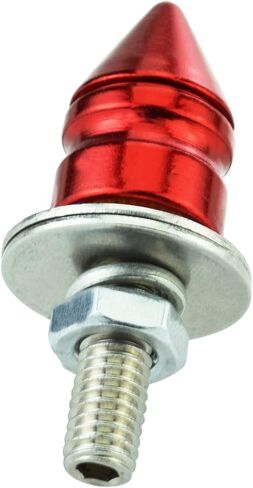 Abfer Spike License Plate Fasteners Bolt 4Pcs Anti Theft License Plate Screw Frame Kit Fit for Most Vehicle Motorcycles Trucks, red in Kuwait