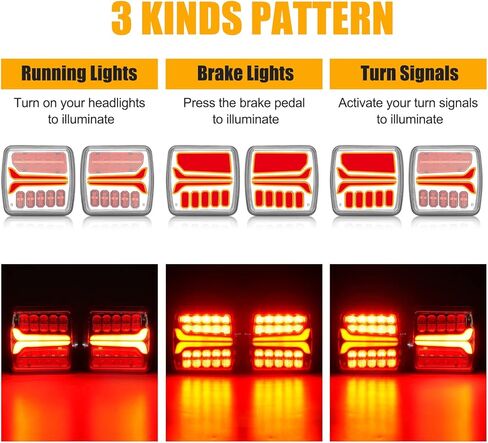 مجموعة أضواء المقطورة المغناطيسية اللاسلكية من كافوبار، ضوء سحب قابل لإعادة الشحن مع جهاز إرسال 7 إلى 4 اتجاهات للشاحنات والمقطورات وRVs وسيارات الدفع الرباعي والتخييم قطعتين in Kuwait