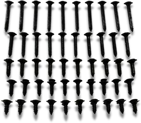 GM 50-Piece Interior | Exterior | Molding | Bezel | Trim | Door Panel | Headliner | Dash | Phillips Screws | Hardware | Black (#8) | FITS: Chevrolet, Buick, Oldsmobile, Pontiac, Cadillac, GMC Trucks in Saudi Arabia