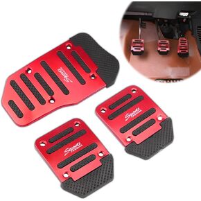 Pack-3 Car Pedal Pads, Nonslip Manual Transmission Brake Pad Cover, Car Gas Fuel Petrol Clutch Foot Pedals, Car Supplies Accessories (Blue)