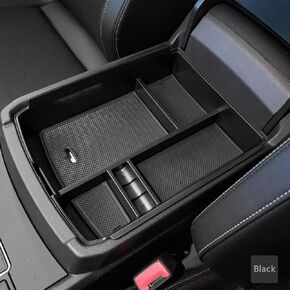 صينية تنظيم وحدة التحكم المركزية EDBETOS متوافقة مع ملحقات Volkswagen Atlas 2018 2019 2020 2021 2022 2023 صندوق قفازات تخزين مسند الذراع الثانوي مواد ABS سوداء (خط أحمر) in Kuwait