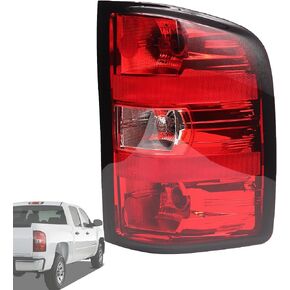 25958482 Left Driver Side Tail Light Brake Lamp Compatible With 2007-2013 Chevy Silverado 1500 2500 3500 GMC Sierra 3500 HD Replaces GM2800207,25877454
