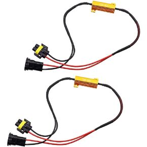 H1 H3 LED Decoder LED Signal Lights Warning Canceller Adapter Anti Flicker Error Free Load Resistor(Pack of 2) in Kuwait
