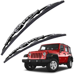 Replacement for Jeep Wrangler TJ Windshield Wiper Blades - 13"+13" Front Window Wiper - fit 1997-2006 Vehicles - OTUAYAUTO Factory Aftermarket