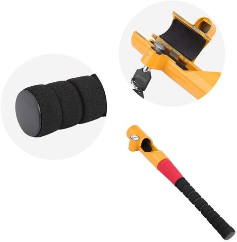 KIMISS Antitheft Locking Devices, Steering Wheel Lock Universal Car Truck Steering Wheel Locks Baseball Anti Theft Lock in Saudi Arabia