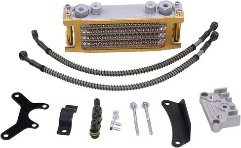 Engine Oil Cooling Kits Cooler Radiator for Pit Dirt Bike ATV Motorcycle Quad Motorbike 125CC 140CC Tao Tao Bosuer KAYO Apollo Gold Xmotos (Blue Radiator Kits) in Saudi Arabia