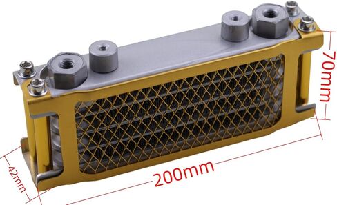 Engine Oil Cooling Kits Cooler Radiator for Pit Dirt Bike ATV Motorcycle Quad Motorbike 125CC 140CC Tao Tao Bosuer KAYO Apollo Gold Xmotos (Blue Radiator Kits) in Saudi Arabia