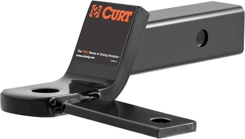 Curt Manufacturing 45820 Anti Sway Trailer Hitch Ball Mount,Fits 2-Inch Receiver,7,500 lbs,1-Inch and 5/8-Inch Holes,2-In Drop,Black in Saudi Arabia