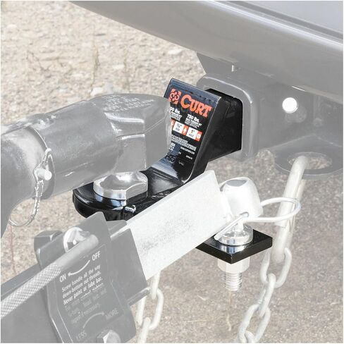 Curt Manufacturing 45820 Anti Sway Trailer Hitch Ball Mount,Fits 2-Inch Receiver,7,500 lbs,1-Inch and 5/8-Inch Holes,2-In Drop,Black in Saudi Arabia