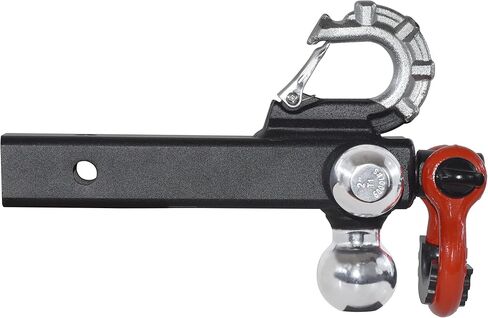 864058HP Trailer Hitch Tri Ball Mount and 360 Swival Tow Shackle, Fits for 2 Inch Receiver, Hitch Pin Included… in Kuwait