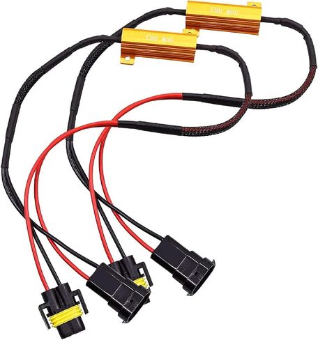 H1 H3 LED فك رموز LED أضواء الإشارة تحذير Canceller محول مكافحة وميض خطأ تحميل مجاني المقاوم (حزمة من 2) in Kuwait