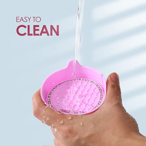 Car Cup Coaster Universal Vehicle Spill Holder Automotive Interior Accessory with Bling Rhinestone Black 2 Pack in Kuwait