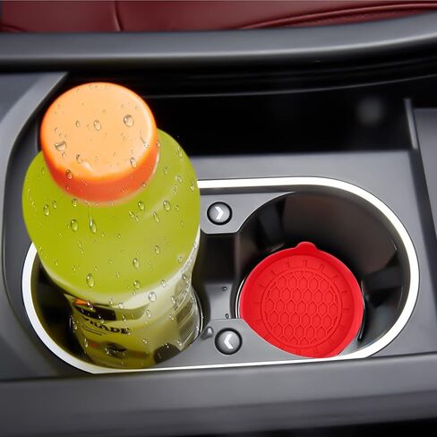 Car Cup Coaster Universal Vehicle Spill Holder Automotive Interior Accessory with Bling Rhinestone Black 2 Pack in Kuwait