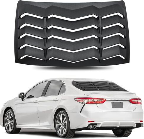 Goupgo غطاء واقي من الشمس للزجاج الأمامي ABS متوافق مع Toyota Camry 2018 2019 2019 2011 بوصة GT Lambo Style أسود مطفي in Kuwait