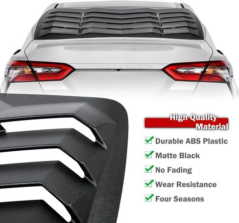 Goupgo غطاء واقي من الشمس للزجاج الأمامي ABS متوافق مع Toyota Camry 2018 2019 2019 2011 بوصة GT Lambo Style أسود مطفي in Kuwait