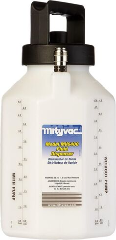 Mityvac MVA576 Fluid Reservoir with Lid, 1.2 Gallon Capacity, White in Kuwait