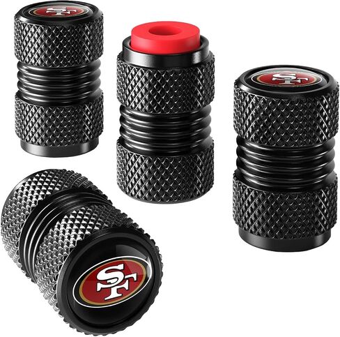 4PCS Tire Valve Stem Caps, Aluminum Tire Valve Cap Set, Universal Stem Covers for Cars Trucks Motorcycles SUVs and Bikes in Saudi Arabia