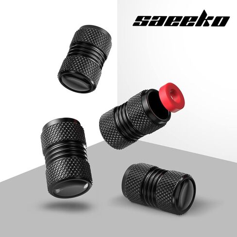 4PCS Tire Valve Stem Caps, Aluminum Tire Valve Cap Set, Universal Stem Covers for Cars Trucks Motorcycles SUVs and Bikes in Saudi Arabia