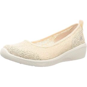 حذاء باليه مسطح مغلق عند الأصابع للنساء من Skechers ARYA - AIRY DAYS, أسود, 0 in Kuwait