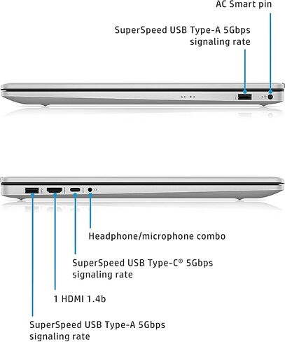 2022 HP High Performance Business Laptop - 17.3" HD+ Touchscreen - AMD Ryzen 5 5500U 6-Core - 32GB DDR4 - 1TB SSD - Natural Silver - WiFi Bluetooth - Windows 11 Pro w/ 32GB USB in Saudi Arabia
