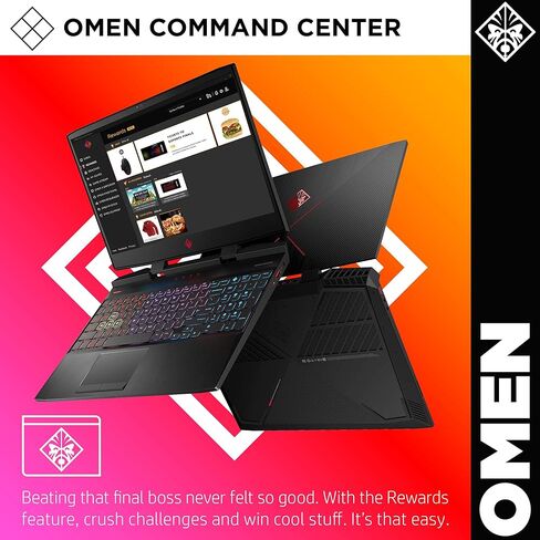 OMEN by HP 2019 15-inch Gaming Laptop, 9th Gen Intel i7-9750H, NVIDIA GeForce RTX 2070 with Max-Q (8 GB), 16 GB RAM, 512 GB Solid-State Drive, VR Ready, Windows 10 Home (15-dc1060nr, Shadow Black) in Kuwait