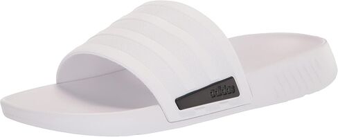 adidas Unisex Racer TR Slides Sandal, White/Core Black/White, 13 US Women in Saudi Arabia